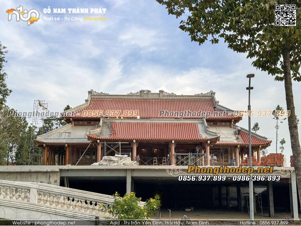 Kích thước nhà gỗ 5 gian đẹp